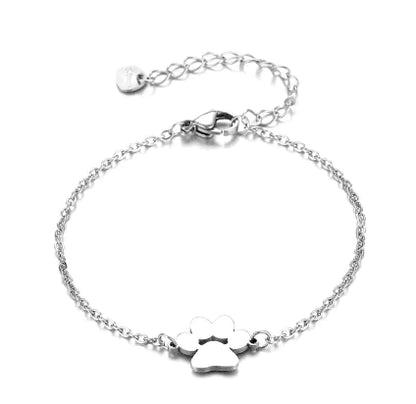 Stainless Steel Cats's Paw Bracelet